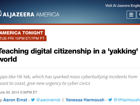 Cyber Civics Featured on America Tonight!