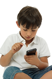 child using cellphone